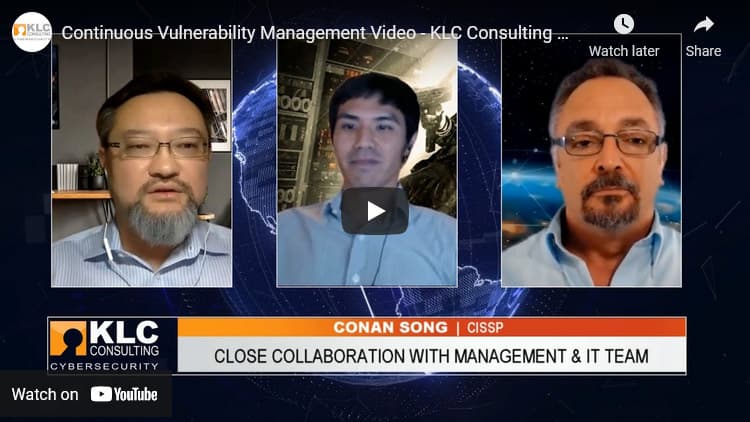 Thumbnail of KLC Consulting's video discussion with Conan Song, NIST 800-171 and CMMC Compliance consulting expert