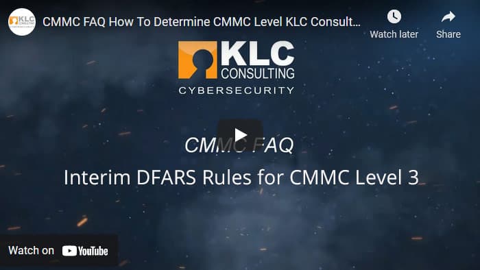 Interim DFARS Rules for CMMC Level 3