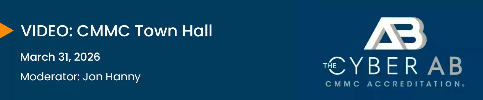 CYBER AB Town Hall:
March 2026